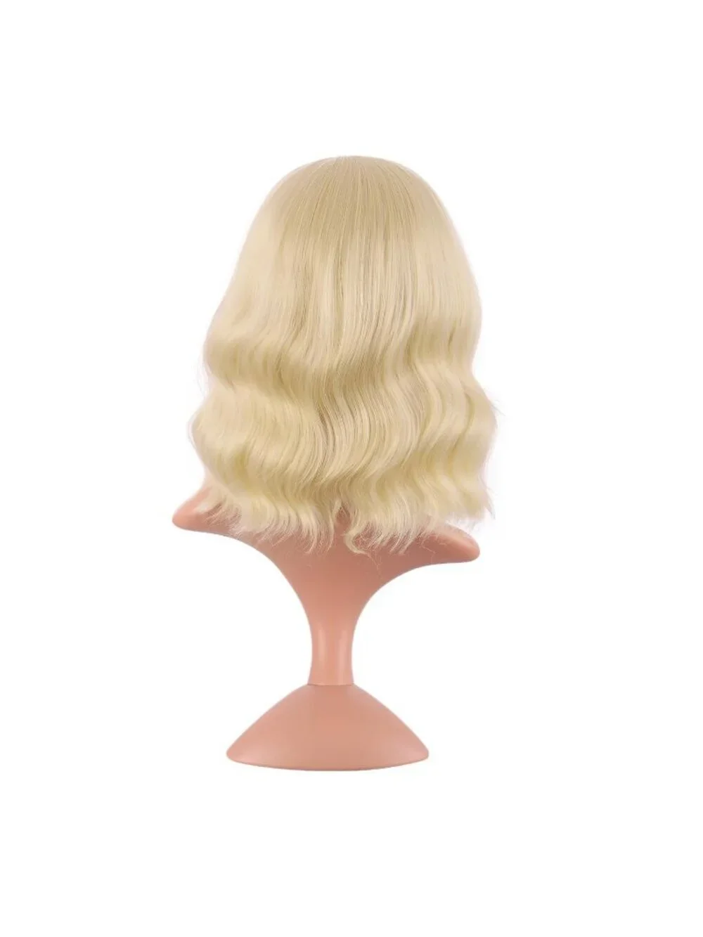 Women Mixed Blonde 14 Inch Fresh Bright Synthetic Ordinary Short Wavy Curly Wigs
